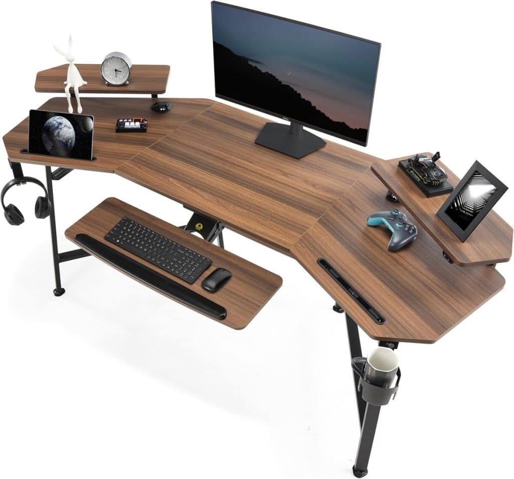 Test du bureau gaming EUREKA ERGONOMIC LED 182x76 cm
