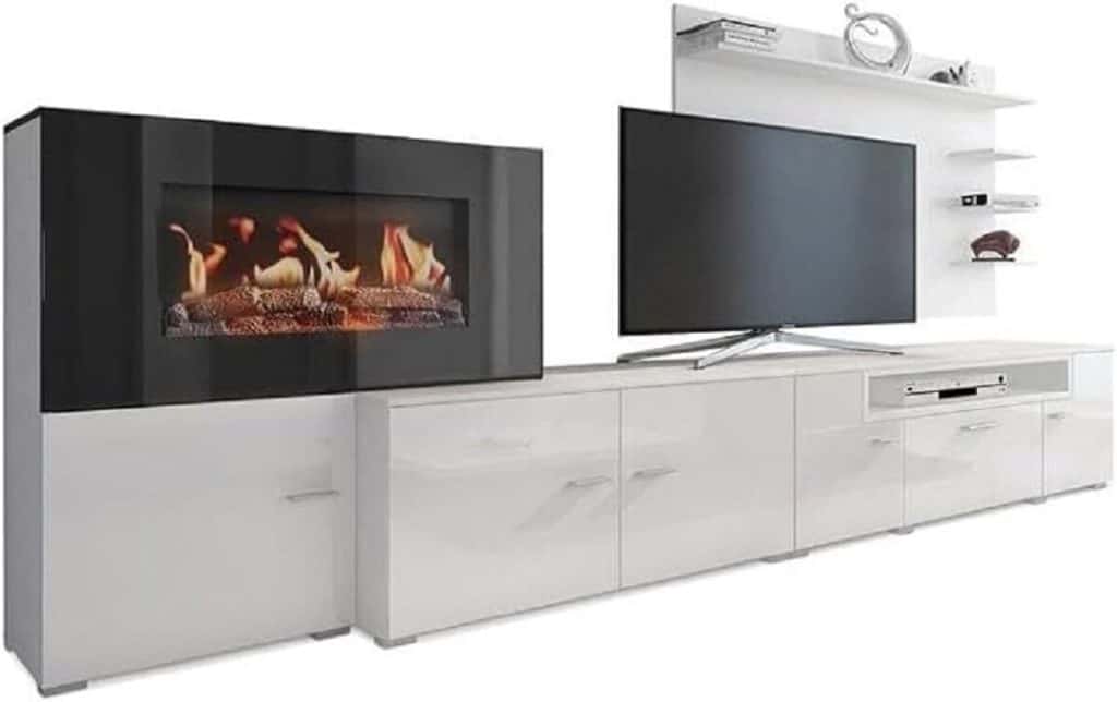 Test du meuble Skraut Home : élégance et chaleur avec cheminée électrique