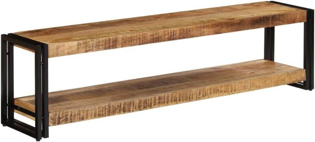 Avis sur le meuble TV bois massif 150x30x40 cm