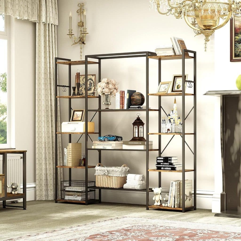 Test : bibliothèque YITAHOME à 13 étagères en bois et métal