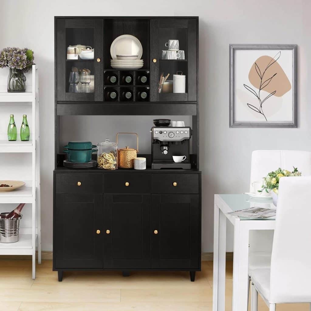 Test du buffet VOWNER : design et praticité avec 5 étagères réglables