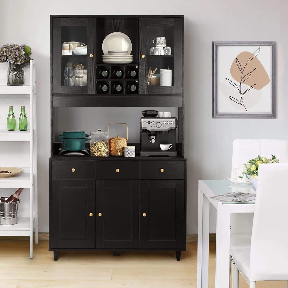 Test du buffet VOWNER : design et praticité avec 5 étagères réglables
