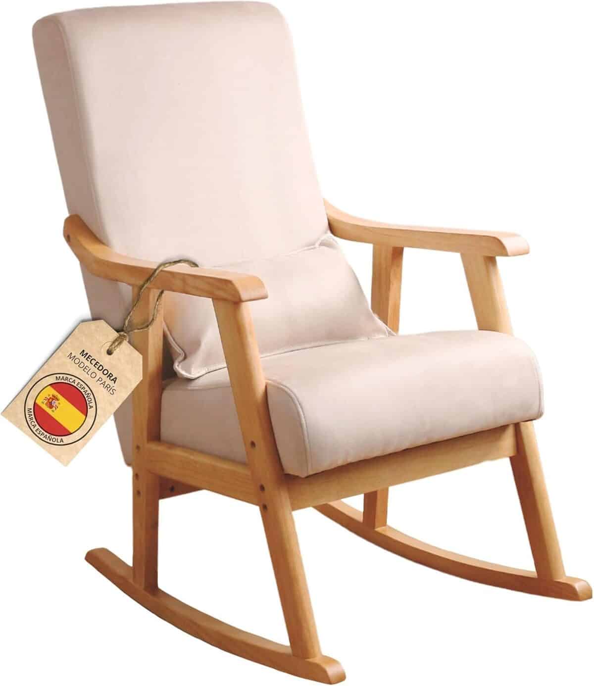 Test du fauteuil à bascule Paris : confort et style avec coussin cadeau