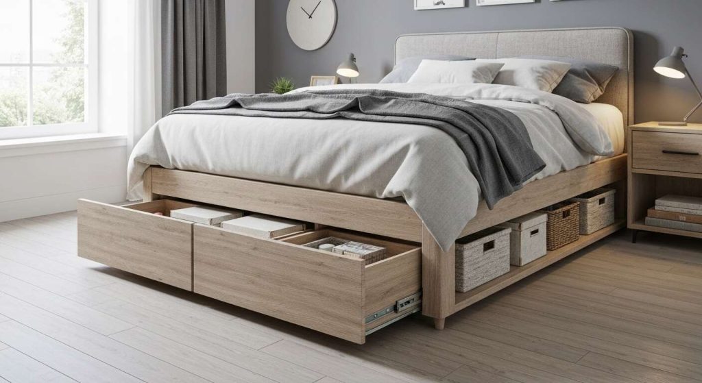 Rangements sous lit : astuces pour maximiser l'espace chambre