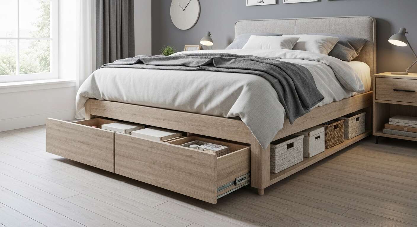 Rangements sous lit : astuces pour maximiser l'espace chambre