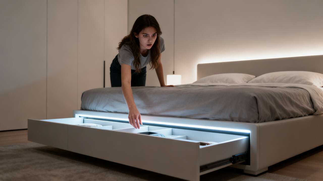 Design minimaliste : l'impact des led sur les lits coffres