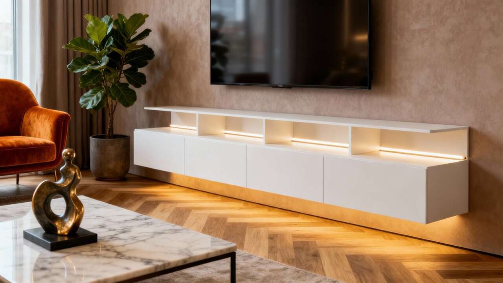 Tendances 2025 : meubles TV design incontournables pour un intérieur chic
