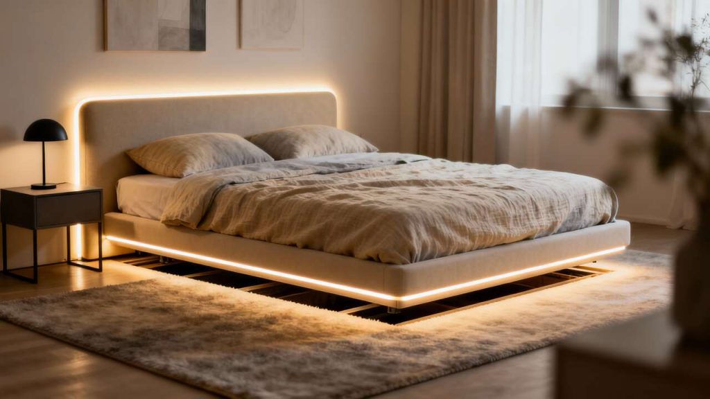 Lit coffre : les avantages des modèles avec led