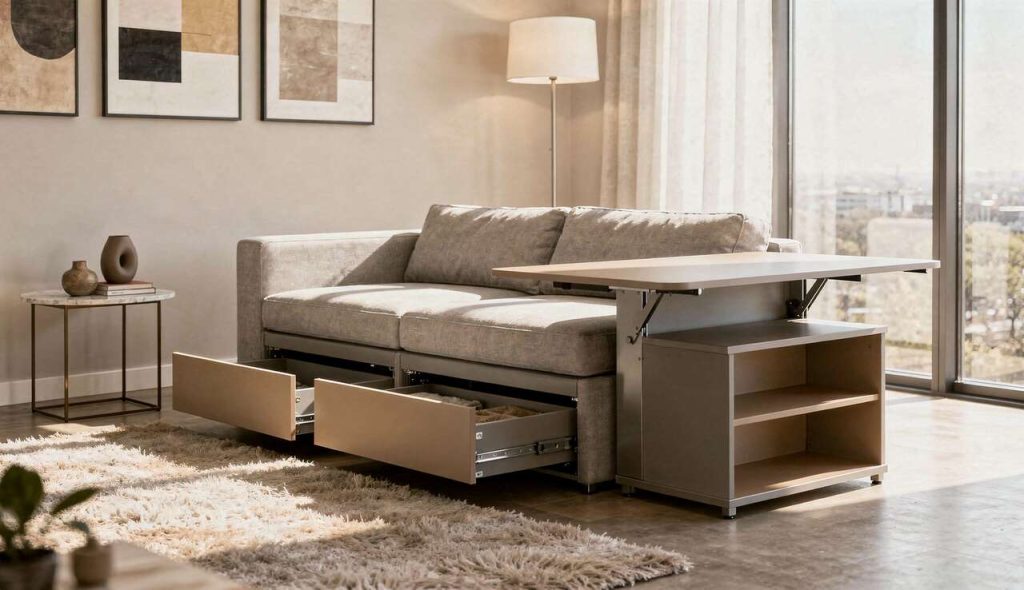Meubles multifonctions : solutions gain de place