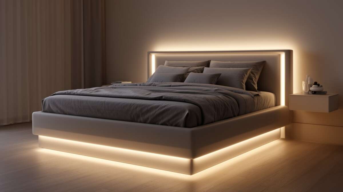 Intégration du led dans les lits coffres modernes : tendances et innovations Intégration du led dans les lits coffres modernes : tendances et innovations