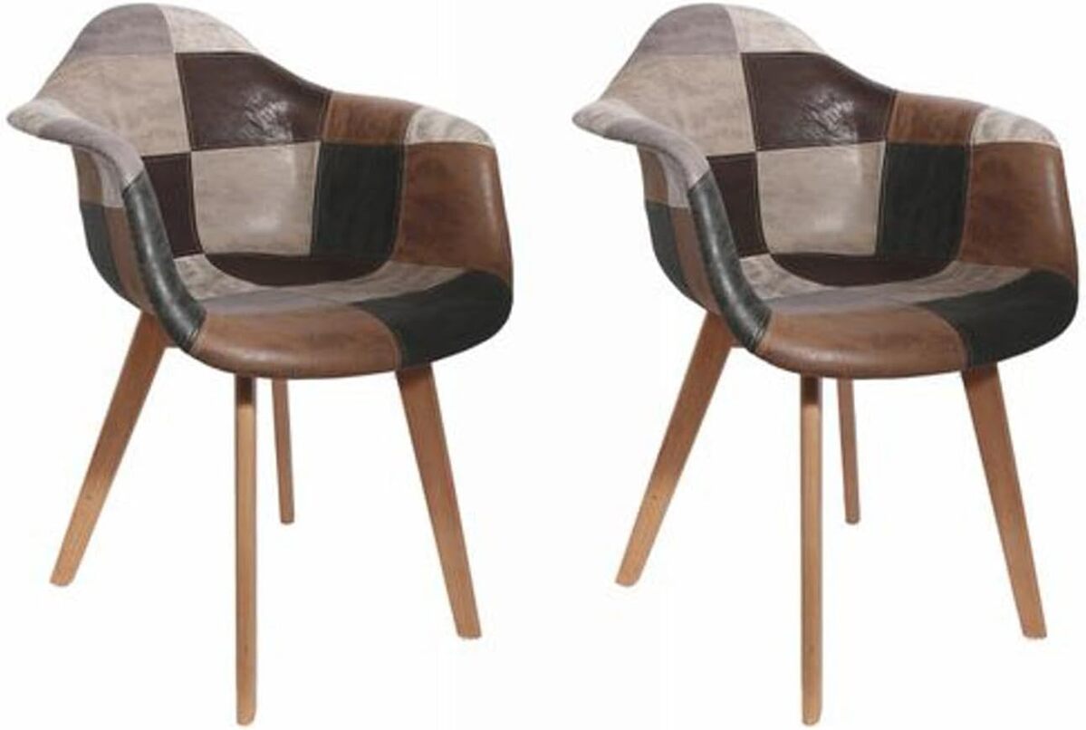 Test des fauteuils Home Deco Factory HD6138 : design patchwork et confort maximal