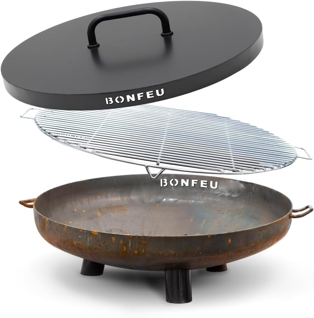 Test du brasero de jardin BonFeu BonBowl 100 cm en acier corten