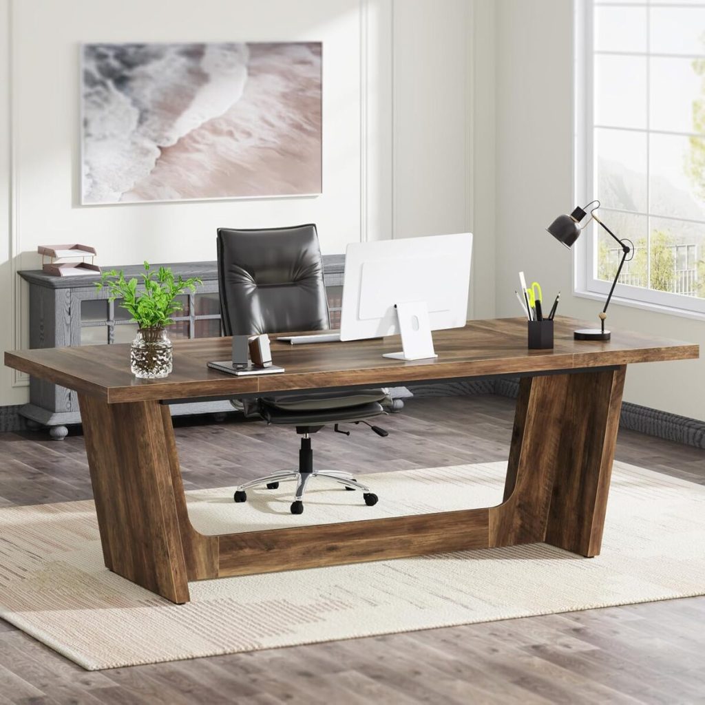 Test du bureau Tribesigns 180 cm : espace de travail spacieux et élégant