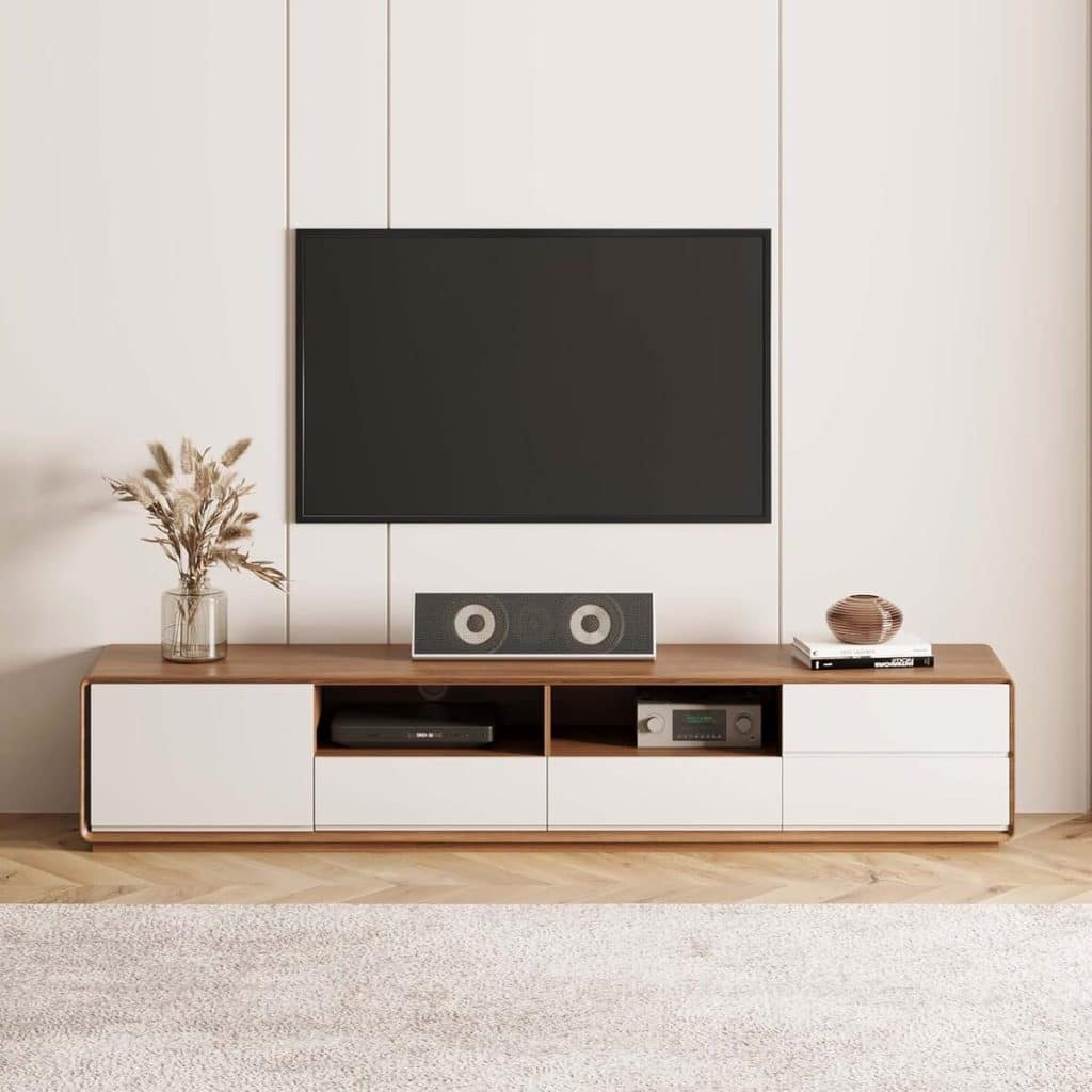 Test du meuble TV moderne POVISON : design et rangement optimal