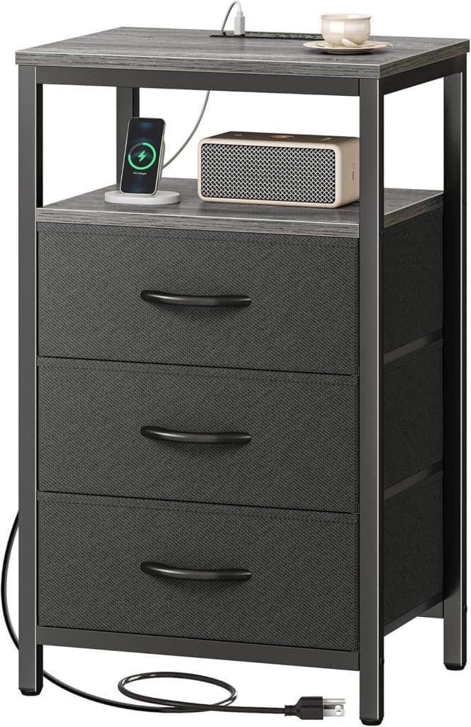 Test : table de nuit Huuger avec station de charge