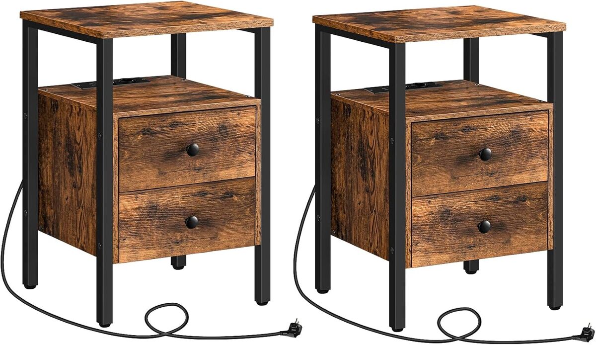 Test : tables de chevet Hoobro EBF43CBZP201 avec prises et USB