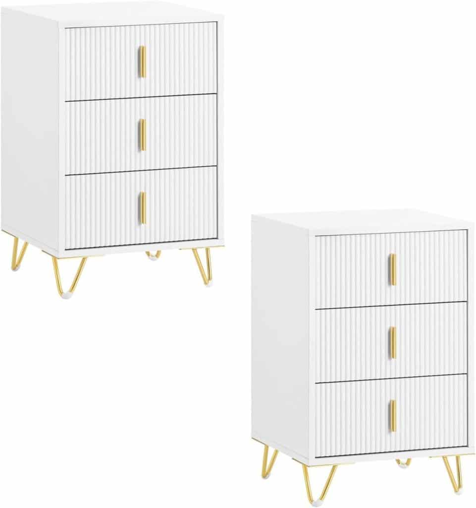 Test : tables de chevet SoBuy FBT115-L-Wx2 avec 3 tiroirs