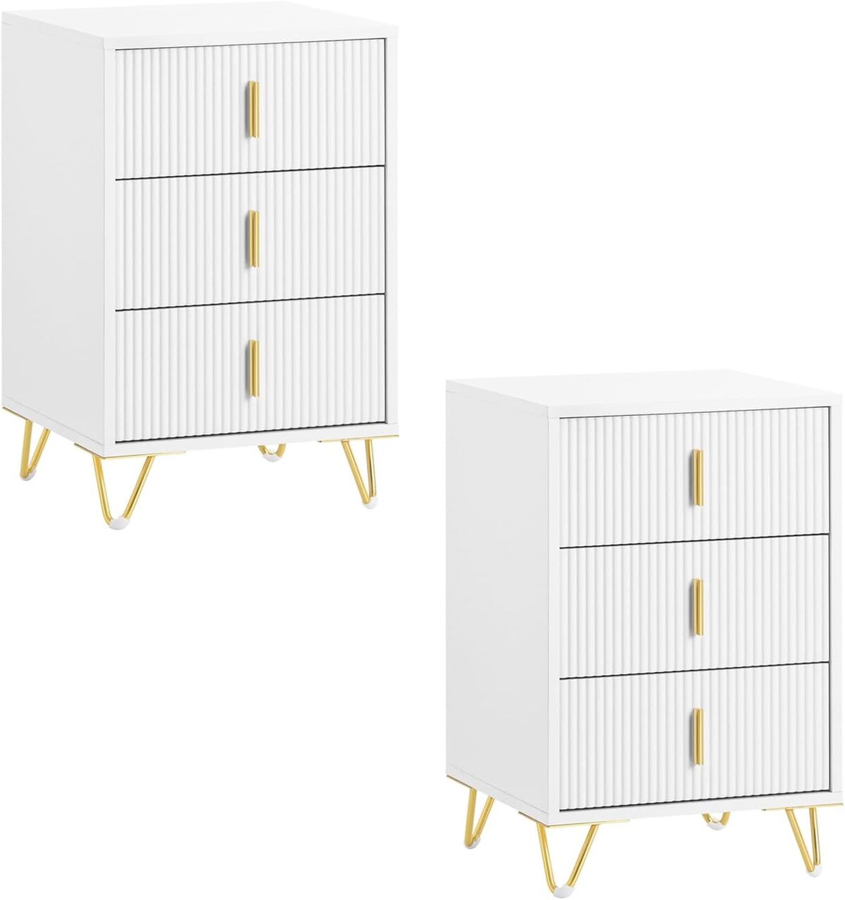Test : tables de chevet SoBuy FBT115-L-Wx2 avec 3 tiroirs