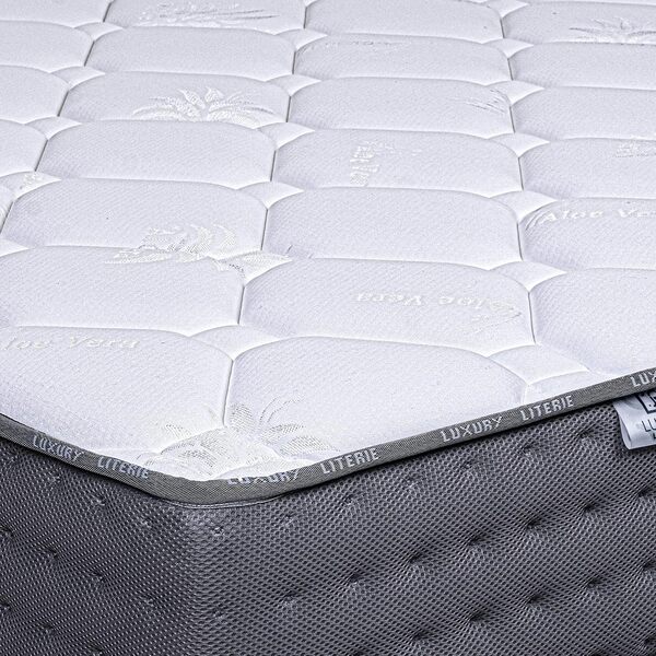 Luxury Literie | Matelas Zen 160 x 200| Mousse A Mémoire De Forme Adaptabilité Optimale | Système Mousse HR | 10 Zones De Confort | 20 cm | Toutes Les Dimensions
