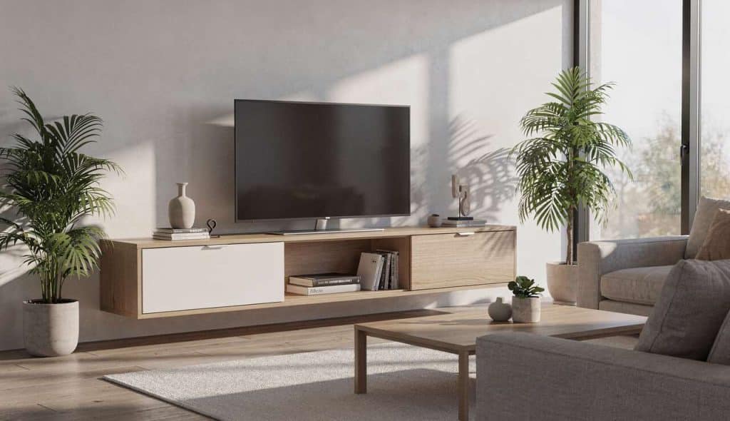 Meubles TV design et rangement : allier esthétique et fonctionnalité