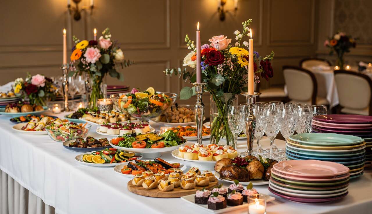 Jouer avec les couleurs et accessoires pour sublimer votre buffet Jouer avec les couleurs et accessoires pour sublimer votre buffet