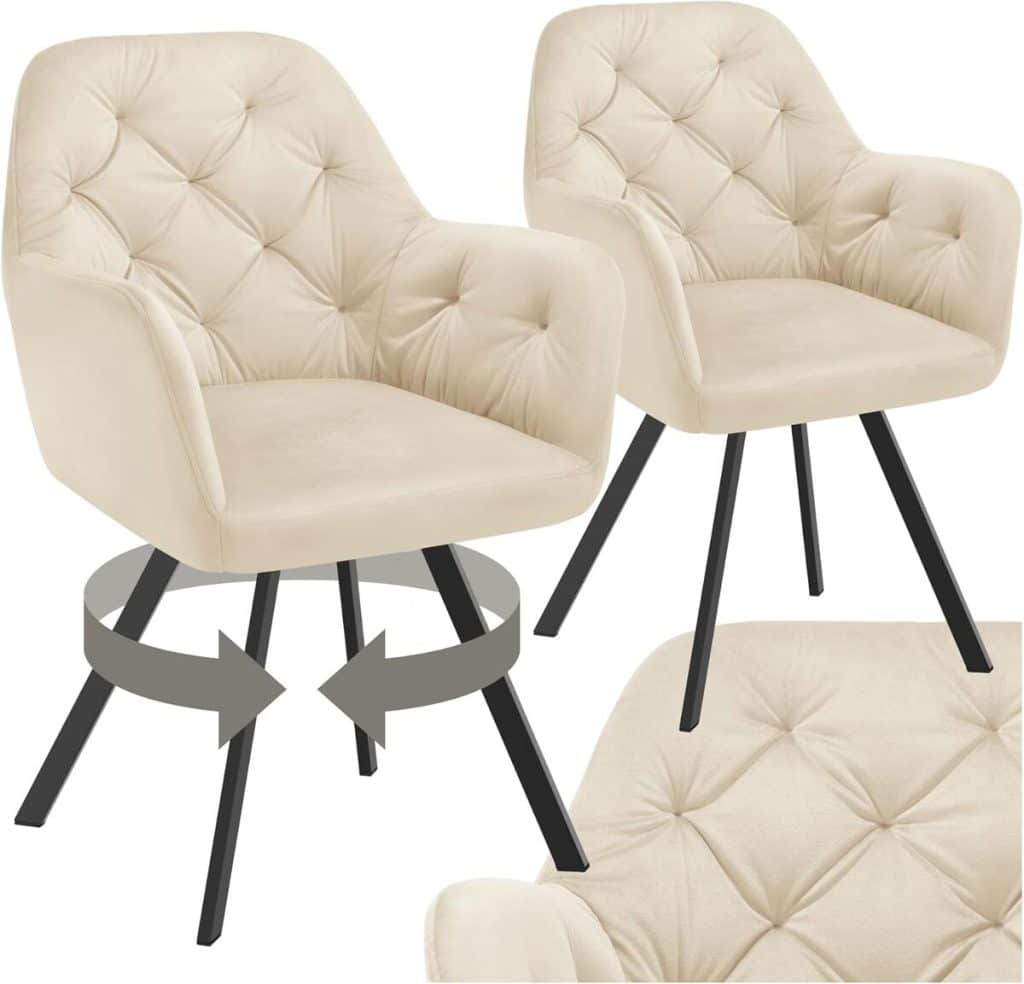 Test des chaises pivotantes confort Tectake : ergonomie et design