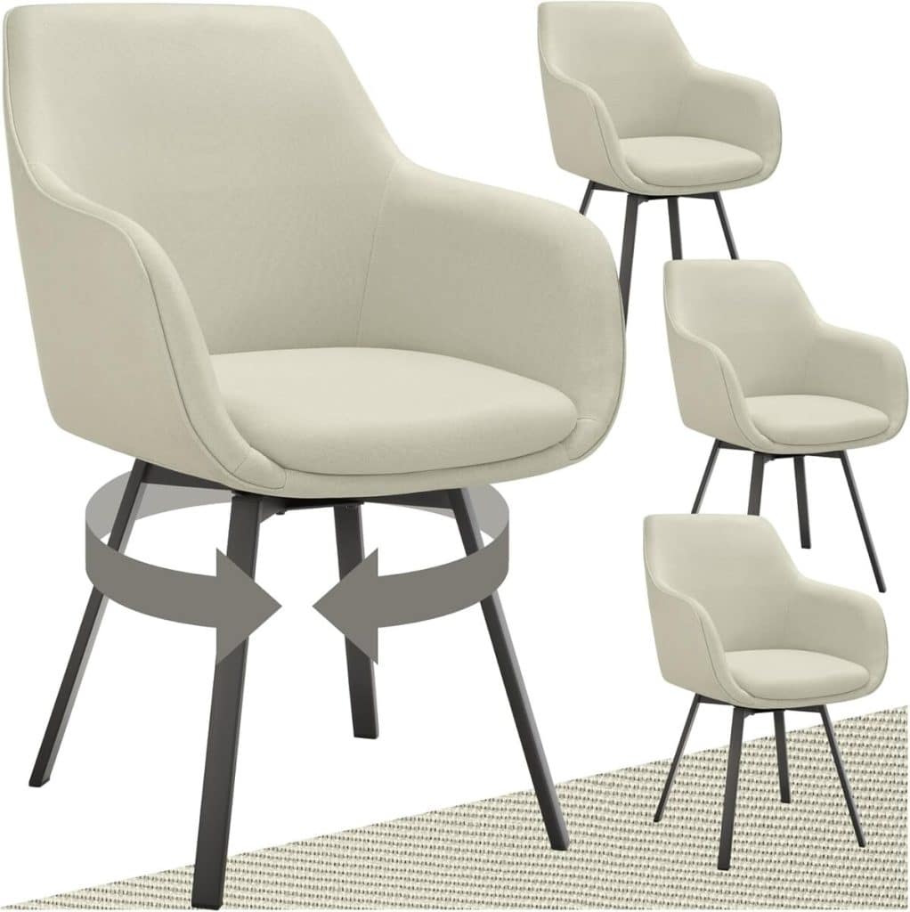 Test des chaises pivotantes tectake : confort et design au rendez-vous