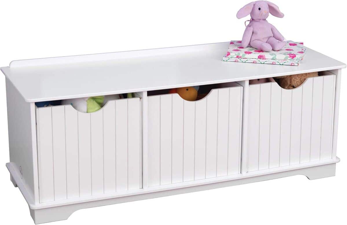 Test du banc de rangement KidKraft Nantucket blanc avec paniers
