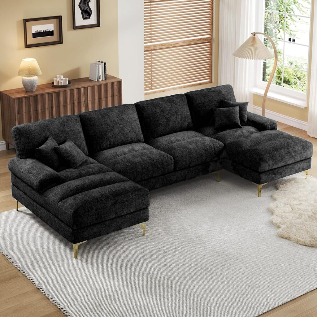 Test du canapé sectionnel en U Sapgaks : confort et design moderne