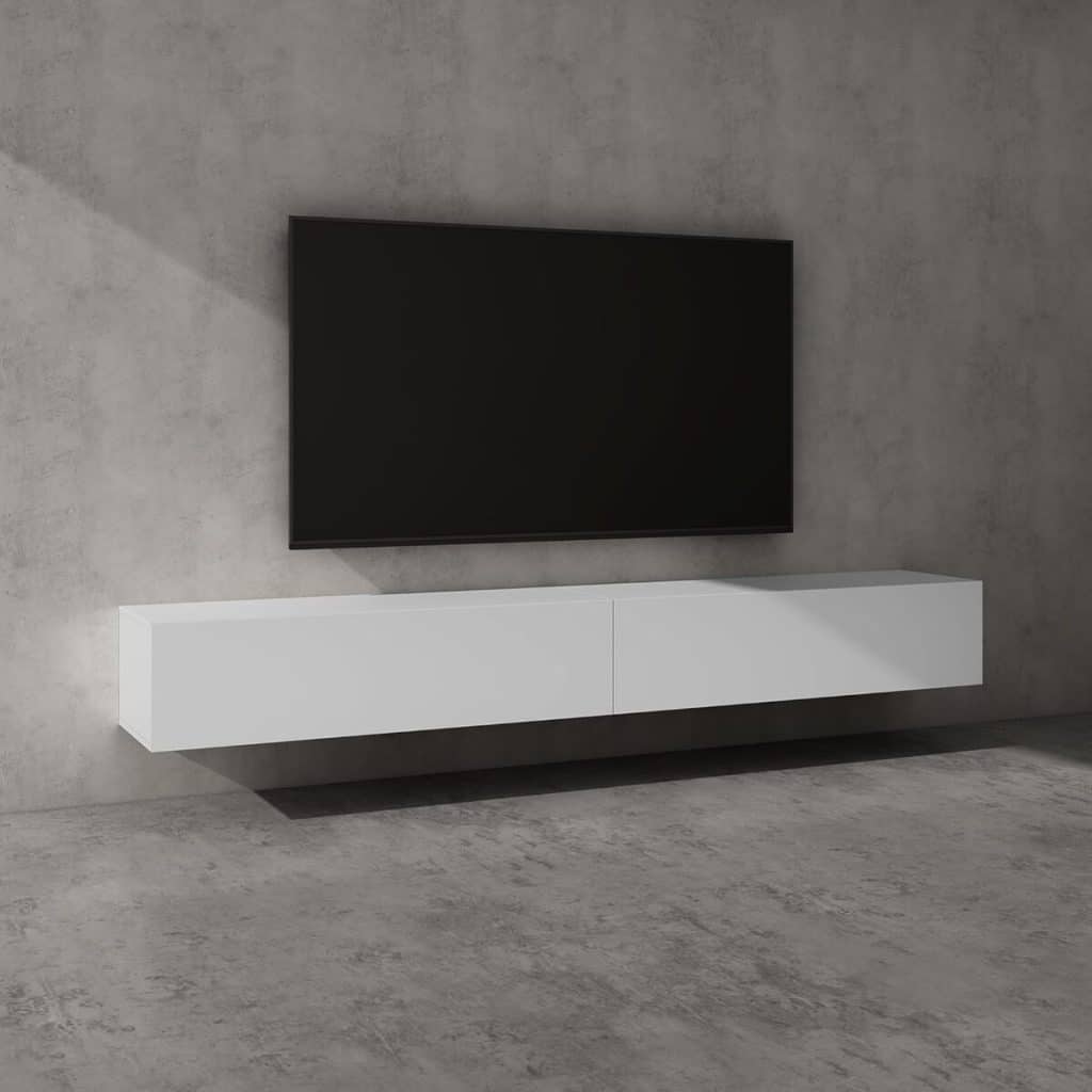 Test du meuble TV bas doporro MBTV02 blanc suspendu