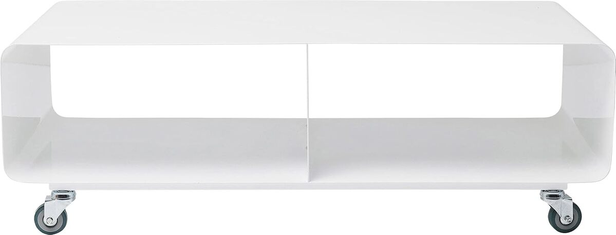 Test du meuble TV Lounge blanc à roulettes Kare Design