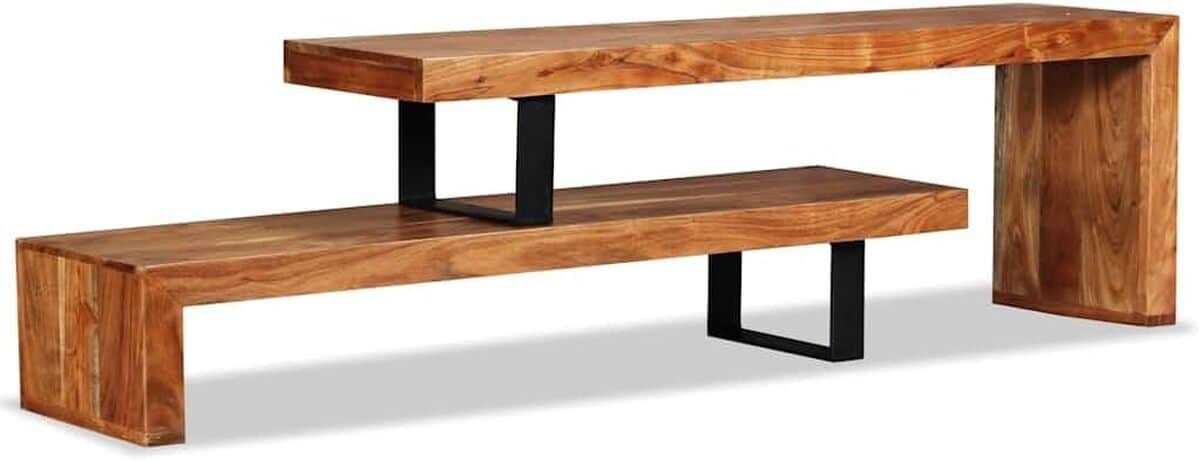 Test du meuble TV vidaX en bois d'acacia
