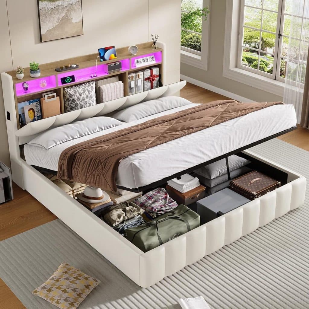 Test : lit coffre Kimenich 160 x 200 avec LED et rangements