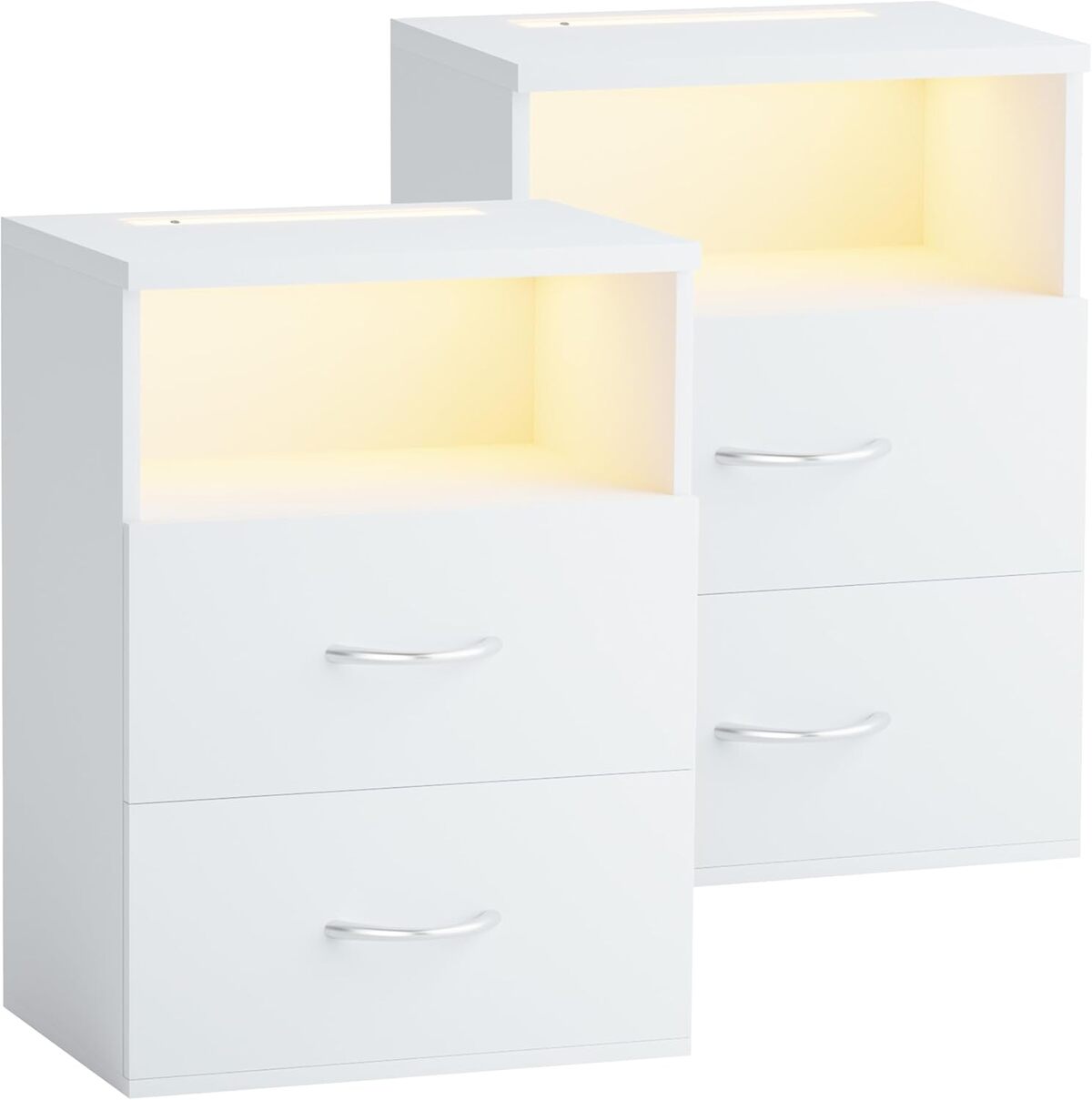 Test : table de nuit LED Casaria® anthracite