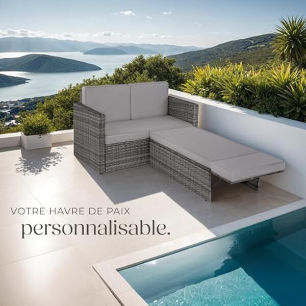 Découvrez notre avis détaillé sur le salon de jardin modulable tectake en poly rotin : design, confort, et praticité pour sublimer votre extérieur.