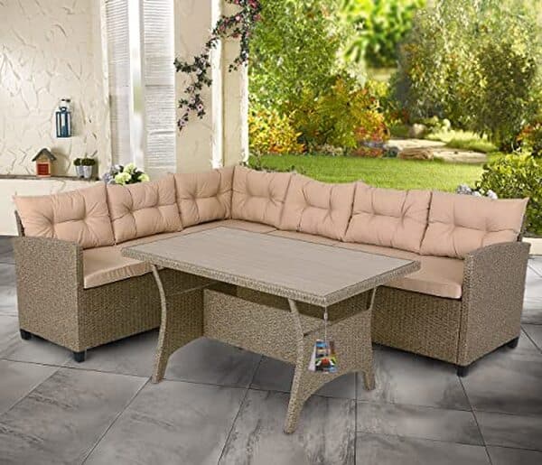 Découvrez notre test détaillé du salon de jardin 6 personnes en polyrotin gris : design, confort et durabilité pour un espace extérieur élégant