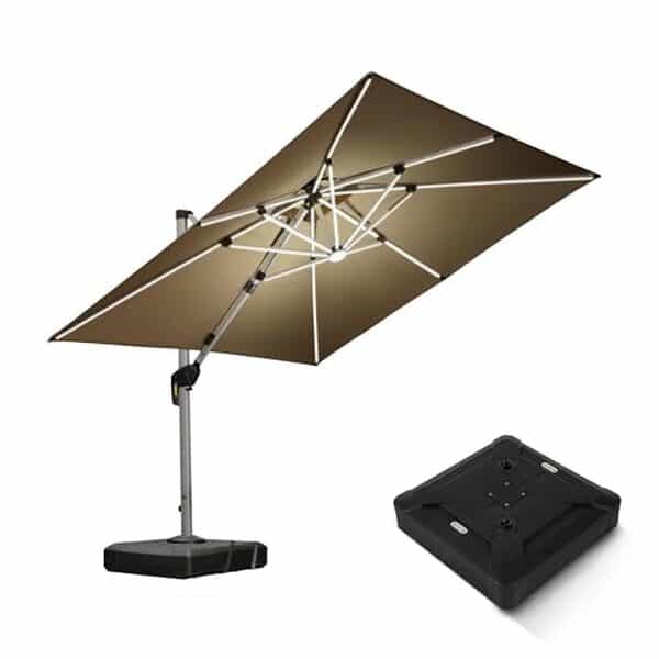 Découvrez notre analyse complète du parasol déporté Purple Leaf 3x3 m avec LED : design moderne, durabilité et fonctionnalités éclairées au rendez-vous. Profitez d'une ombre optimale tout en illuminant vos soirées !
