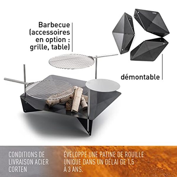 Découvrez les atouts du brasero triple 90 de Höfats, l'allié parfait pour sublimer votre jardin ou terrasse avec son design fonctionnel et innovant.