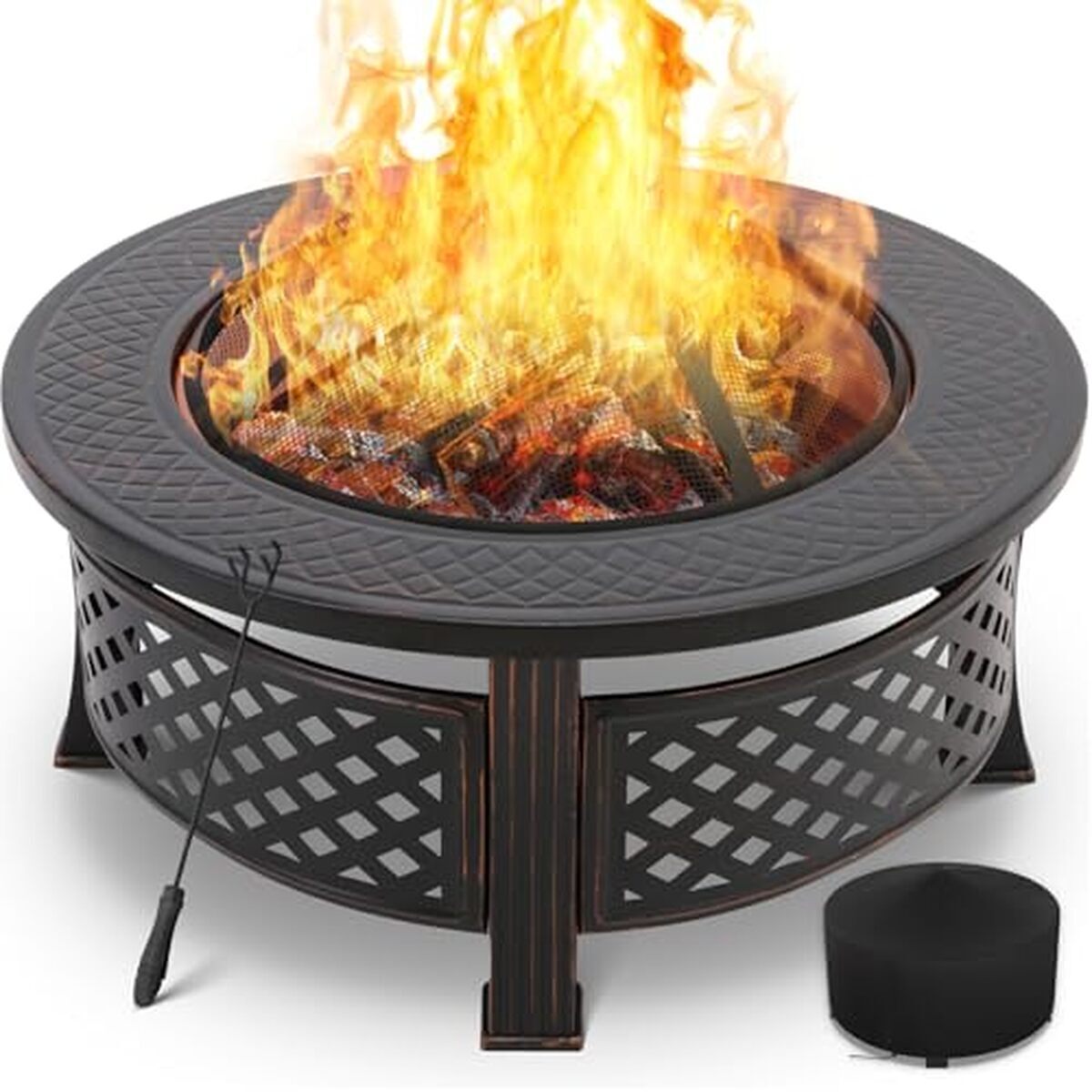 Test du braséro barbecue extérieur 3 en 1 : cheminée de jardin polyvalente