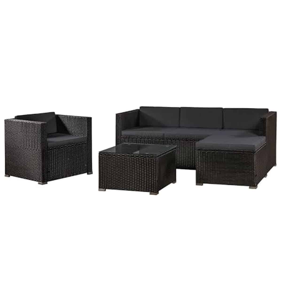 Test du salon de jardin Juskys Punta Cana : style et résistance