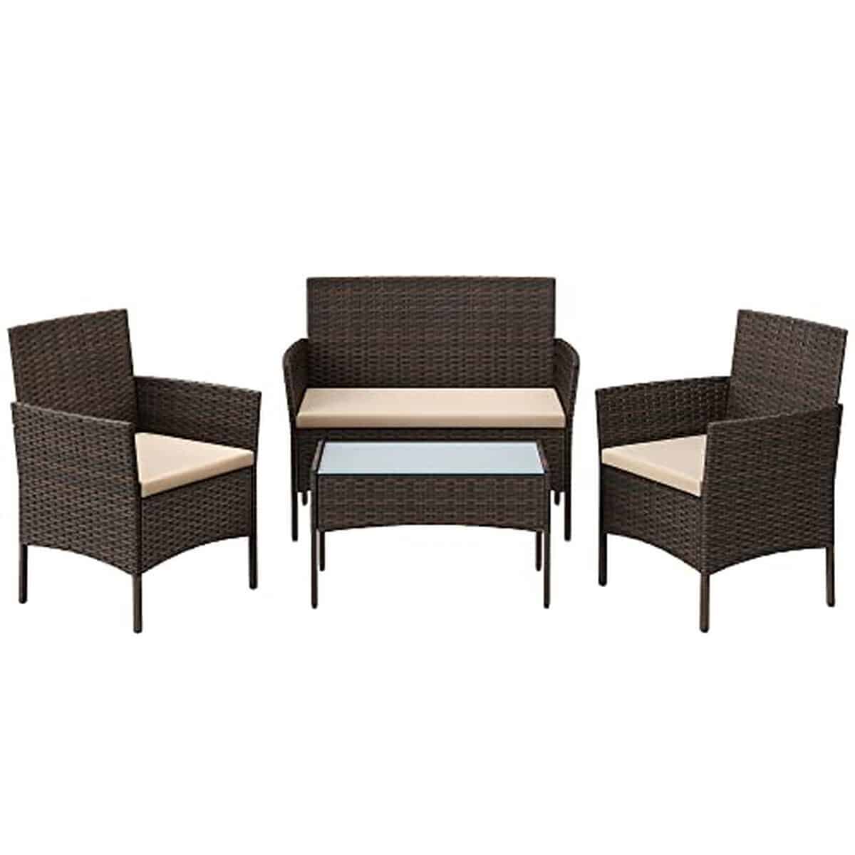 Test ensemble mobilier extérieur SONGMICS GGF004K05