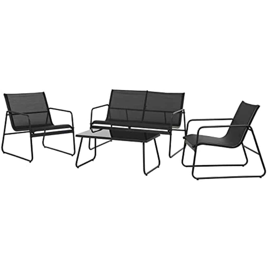 Test : mobilier d'extérieur 4 PC Grand patio - élégance et confort en terrasse