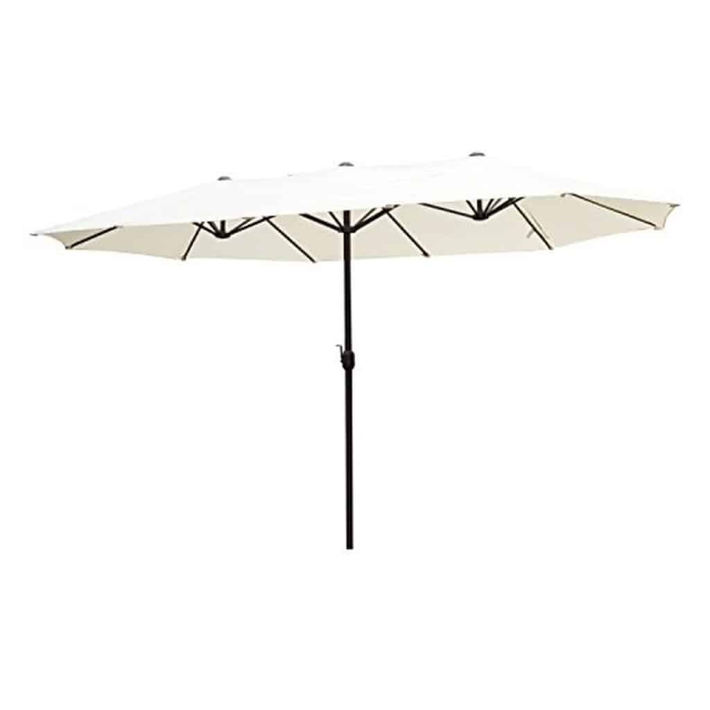 Test : parasol double Outsunny 4, 6 m crème
