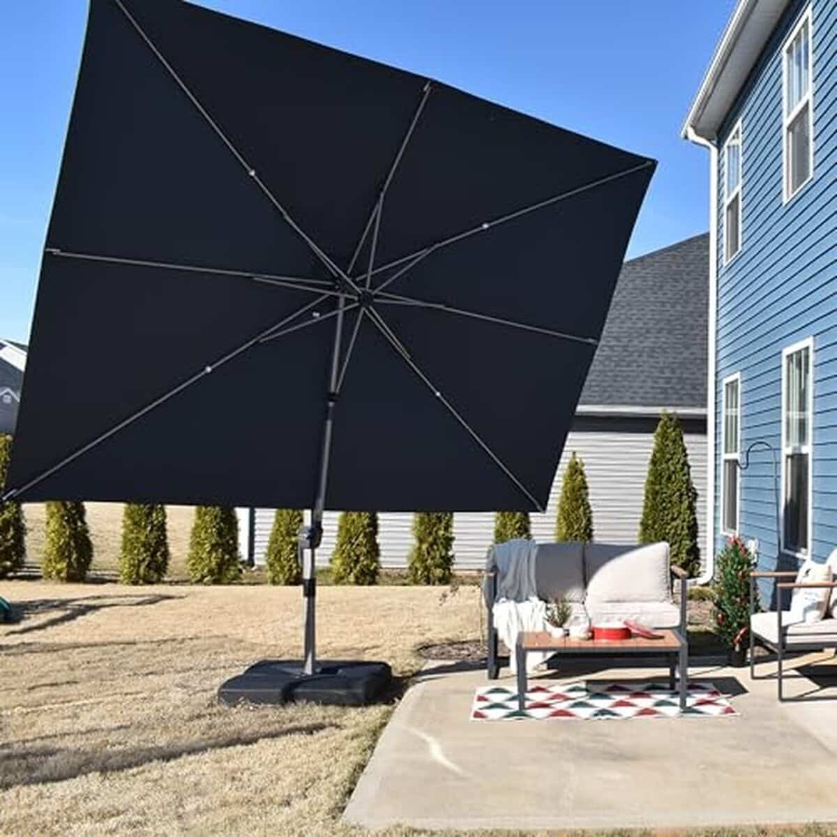 Test parasol Purple Leaf rotatif 360° UPF 50+
