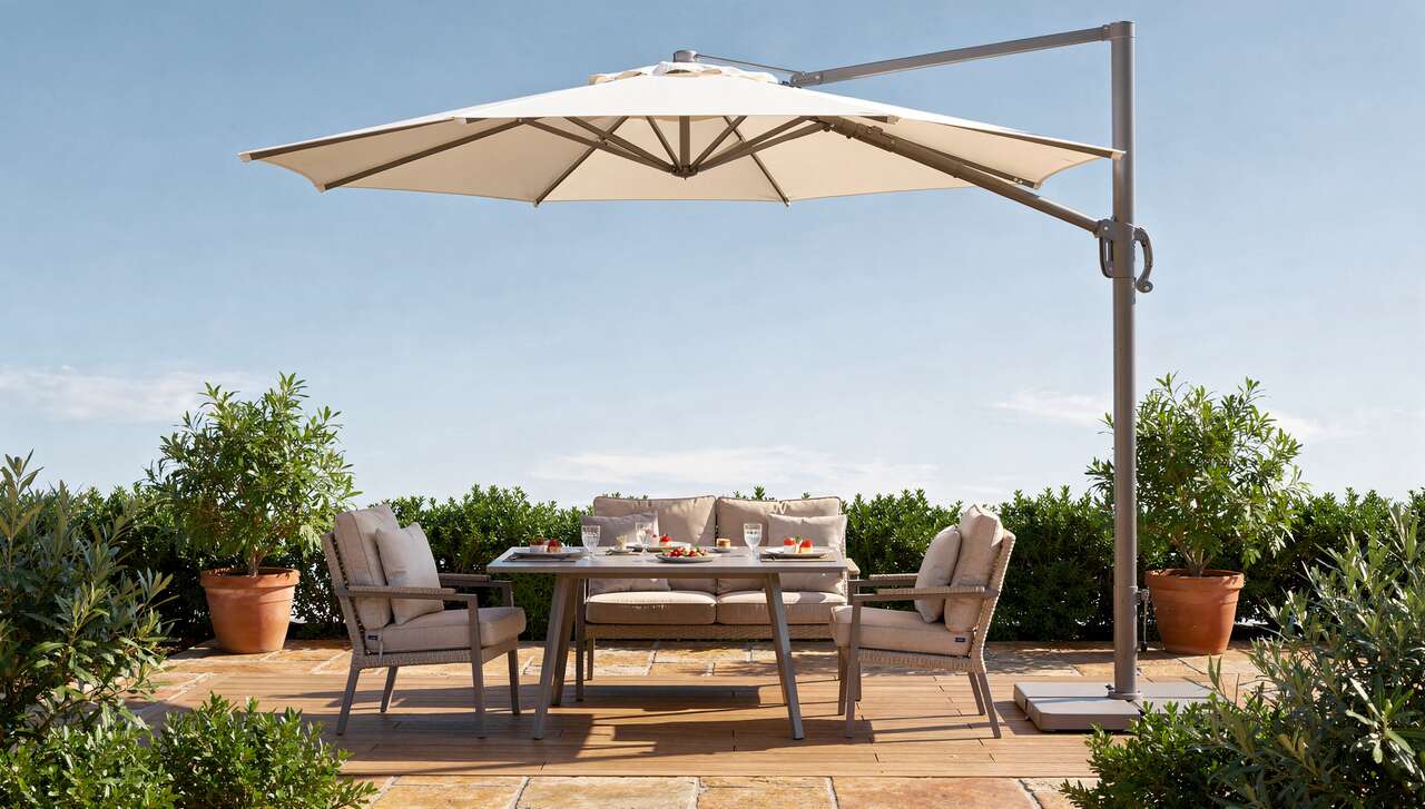 Focus sur les différents types de parasols déportés Focus sur les différents types de parasols déportés