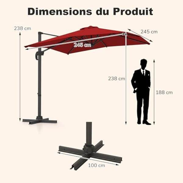 Découvrez notre test du parasol déporté Goplus : praticité, protection solaire optimale et rotation à 360° pour un été sans soucis.