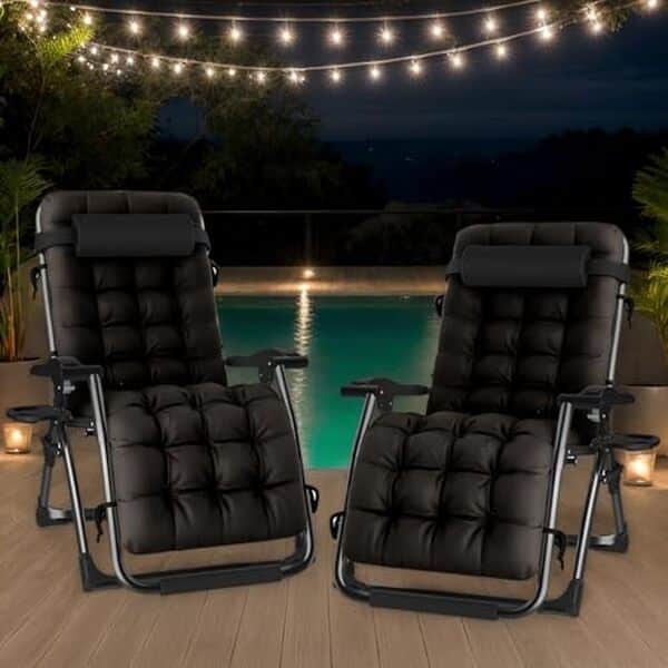 Découvrez notre test des chaises longues Fiutazge ultra-larges avec coussin et dossier réglable pour un confort optimal et un design élégant. Parfait pour sublimer votre espace extérieur tout en vous relaxant.