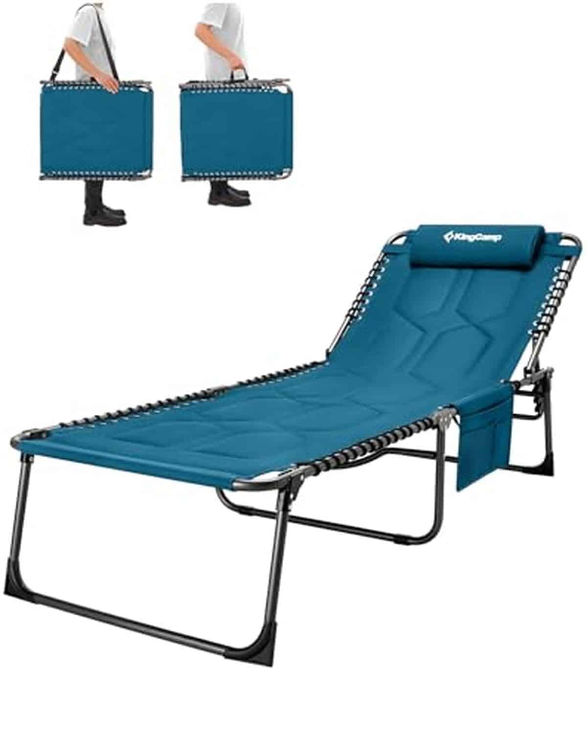 Test : chaise longue KingCamp XL, confort pliable et résistant