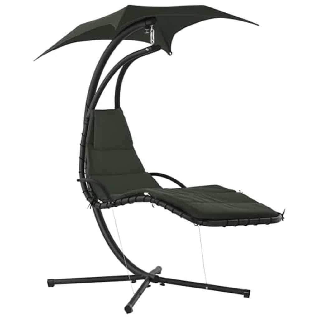 Test du bain de soleil suspendu Outsunny : confort contemporain en gris foncé