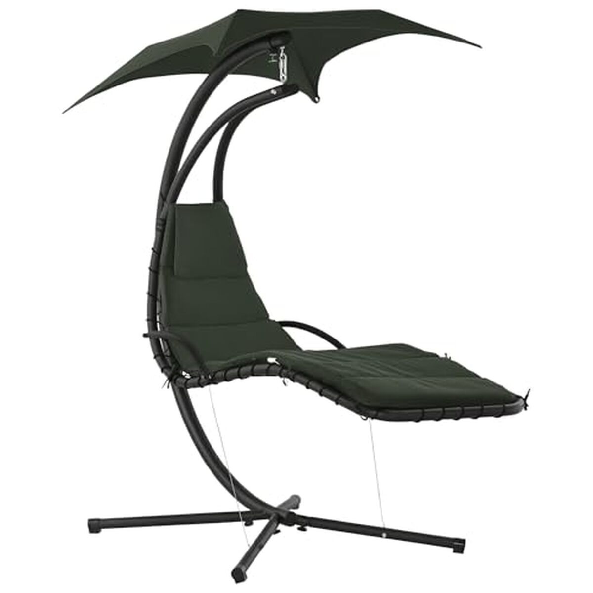 Test du bain de soleil suspendu Outsunny : confort contemporain en gris foncé
